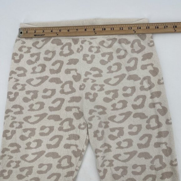 BAREFOOT DREAMS Cozychic Ultra Lite Large Leopard Leggings Cream/Stone Soft - Picture 10 of 15